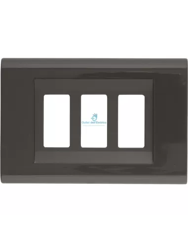 Feb Elettrica 2583/GS Placa click abs gris oscuro 3